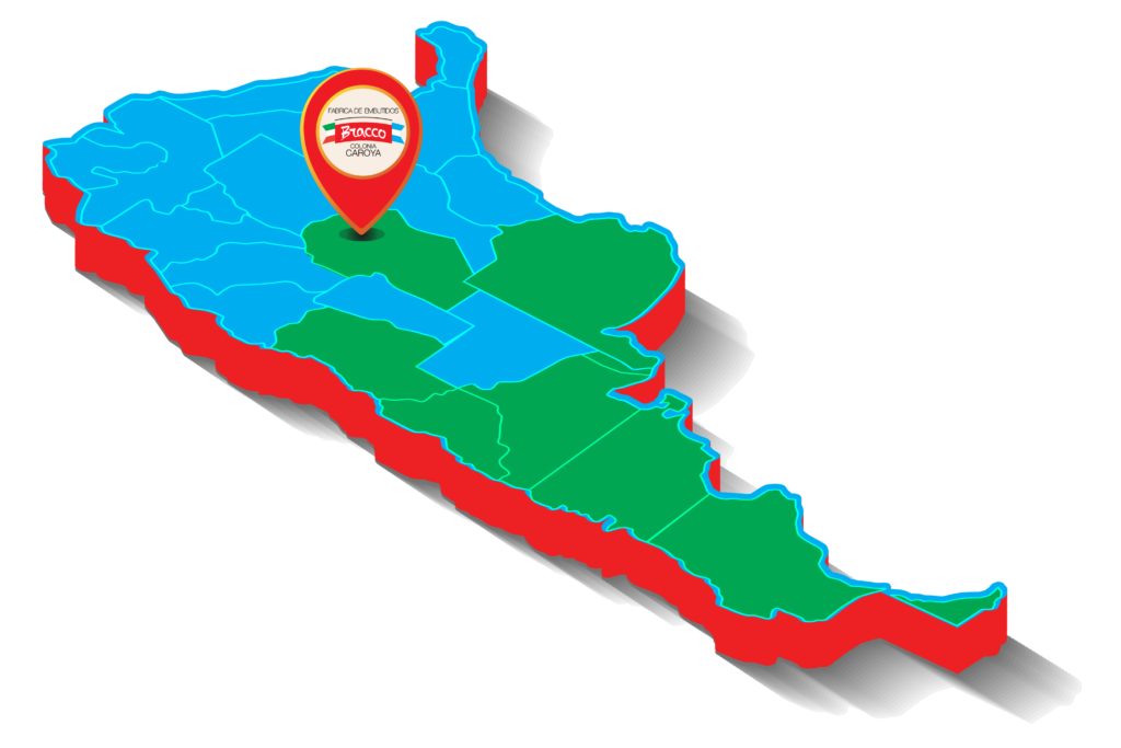 mapa mayorista en embutidos bracco
